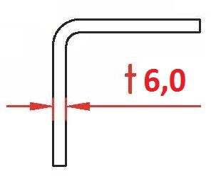 Angle Profile 6,0x100x100x2400