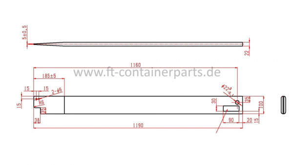 Flat Feder &quot;Counter Balance Spring&quot; flach